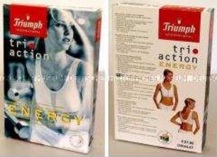 Schachtel Triumph "tri action" Sport-BH, leer