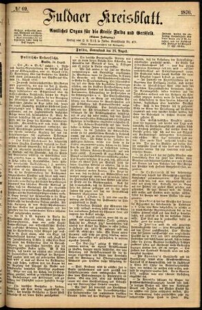 Ausgabe vom Samstag, den 26. August 1876.
