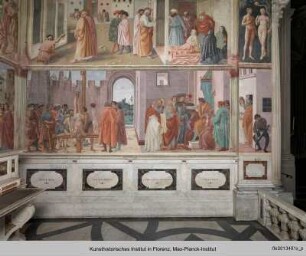 Freskenzyklus : Die Apostel Petrus und Paulus mit Simon Magus vor Nero; Kreuzigung Petri