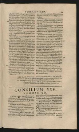 Consilium XXV