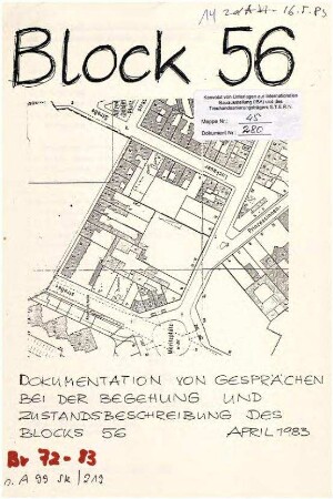 Dokumentation: Bauwettbewerb Moritzplatz, Spitze des Blockes 62, Gewerbe- und Bürogebäude, (Bericht der Vorprüfung)