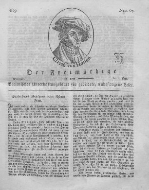 Nro. 67., Dienstag, den 4. April 1809