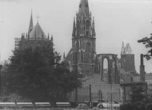 Aachen, Dom und St. Foillan von Osten