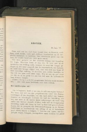 Kroniek.