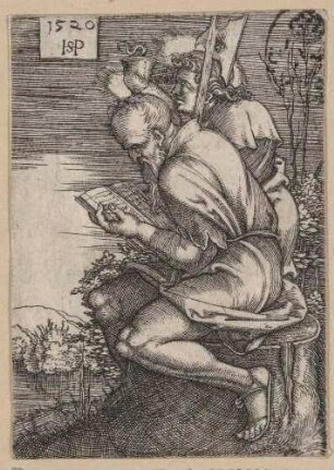 Die Apostel Matthäus und Johannes, aus der Folge Christus und die zwölf Apostel, Folge von sieben Blatt