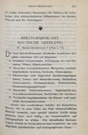 Reichs-Marine-Amt. Nautische Abteilung