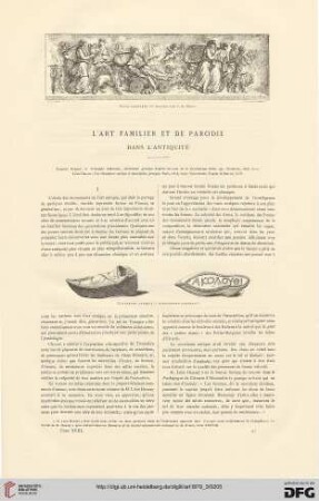5: L' art familier et de parodie dans l'antiquité