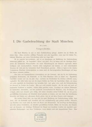 Festschrift zur XXX. Jahresversammlung des Deutschen Vereines von Gas- und Wasserfachmännern München 1890 : Dargebracht vom Orts-Ausschusse