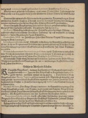 Bücher in Allerhandt Künsten.