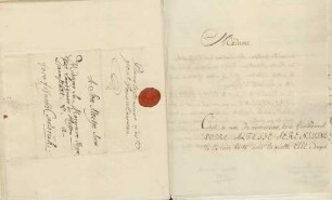 Fischer von St. Blaise an Karoline Luise von Baden (Bern)