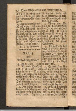 Kreuz - und AnfechtungsLieder.