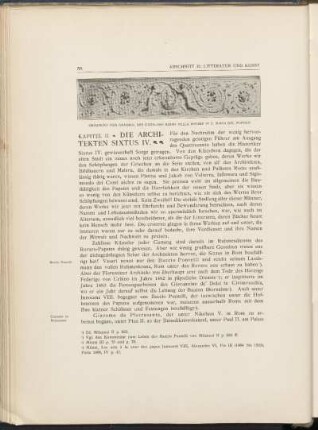Kapitel II. Die Architekten Sixtus IV.