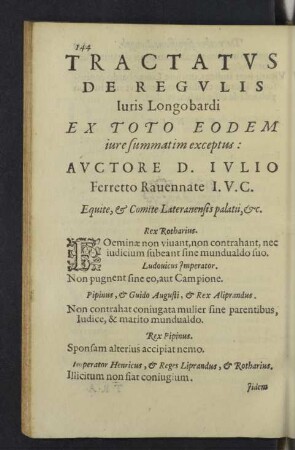 Tractatus de regulis