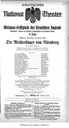 Die Meistersinger von Nürnberg