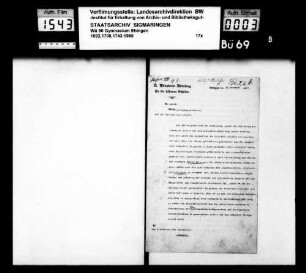 Haupt- und Rechenschaftsberichte Nr. 27-43