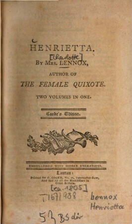 Henrietta : Embellished with superb engravings
