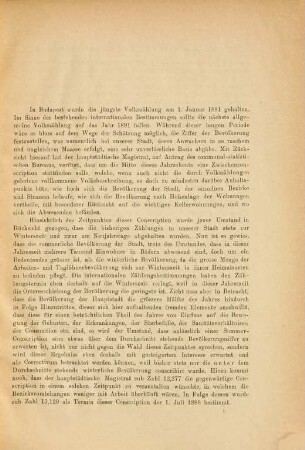 Resultate der am 1. Juli 1886 durchgeführten Conscription der Bevölkerung Budapests : (Übersetzung aus dem Ungarischen.)