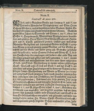 Num. II. Contract de anno 1561.