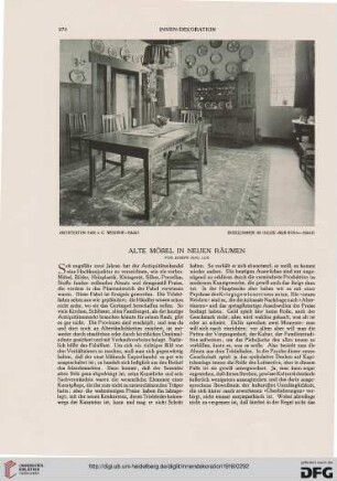 Alte Möbel in neuen Räumen