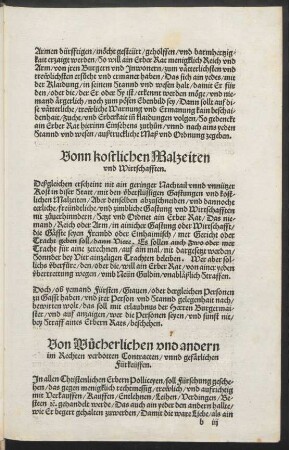 Von Wucherlichen und andern im Rechten verbotten contracten/ unnd gefärlichen Fürkeüffen.