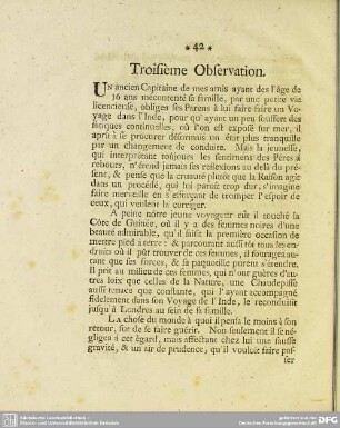 Troisième Observation