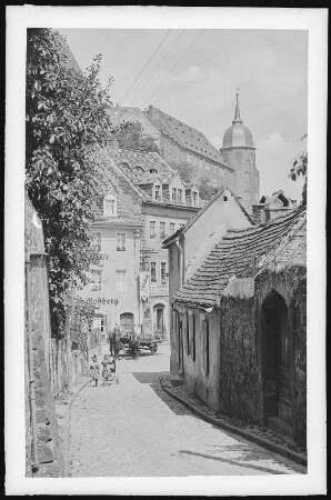 Meißen. Blick von der Leinewebergasse