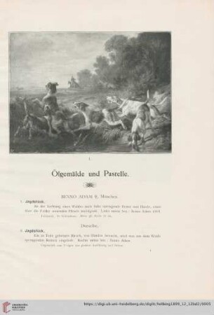 Ölgemälde und Pastelle (Nr. 1-77)