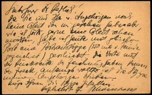 5-10-19-28.0000: Schöneborn, Fritz; diverse Schreiben ff.: Ankündigung einer Zeichnung aus dem vordersten Graben