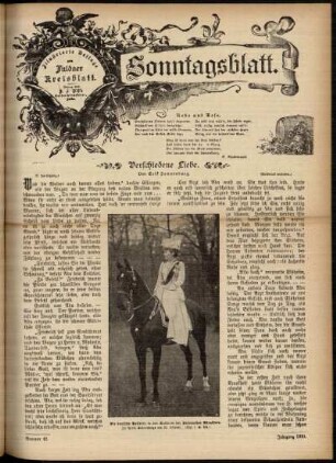 Ausgabe vom Sonntag, den 21. Oktober 1900.