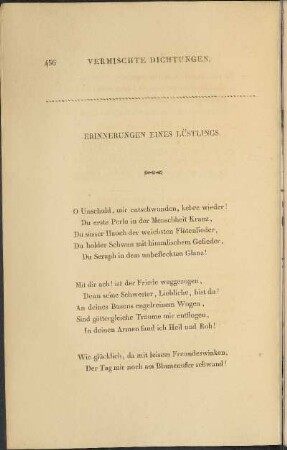 Erinnerungen eines Lüstlings.
