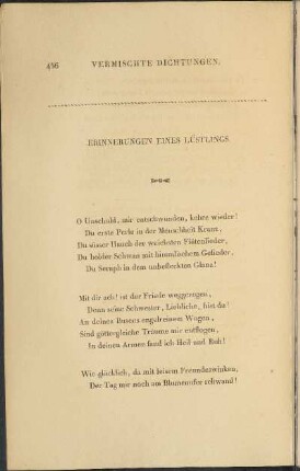 Erinnerungen eines Lüstlings.