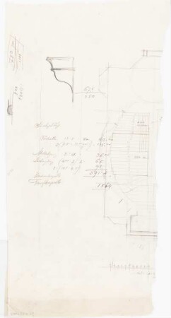 Kirche, Krassow: Grundriss Erdgeschoss 1:200 (Fragment)
