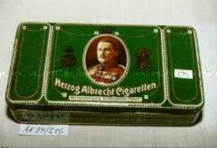 Blechdose für 50 Stück "Herzog Albrecht Cigaretten"