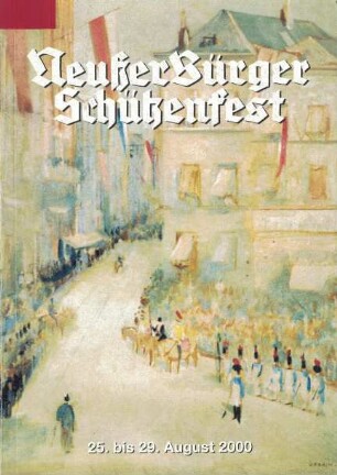 Festheft Schützenfest Neuss 2000