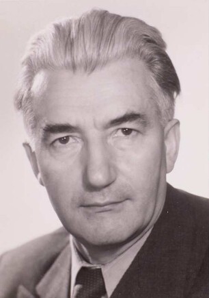 Porträt Paul Wandel : Porträt Paul Wandel (1905-1995; Politiker, Minister). Fotografie 1956. Dresden: Deutsche Fotothek