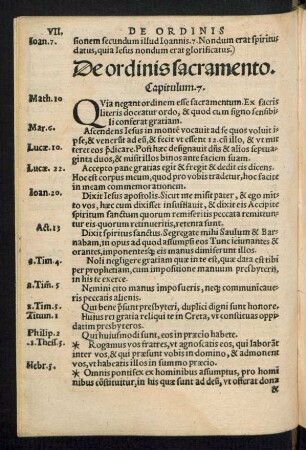 De ordinis sacramento. Capitulum. 7.