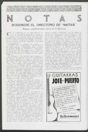 Notas - Designose el directorio de "Nativa"