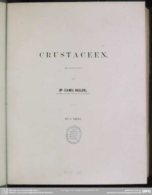 Zoologischer Theil ; Bd.2, Abth. 3: Crustaceen