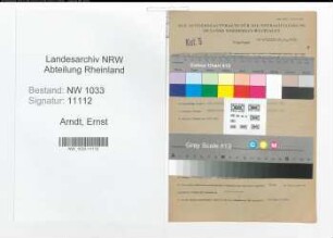 Entnazifizierung Ernst Arndt , geb. 26.06.1893 (Polizeiinspektor)