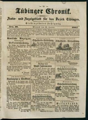 61-84, 23. Januar (Nr. 16) - 30. Januar (Nr. 21)