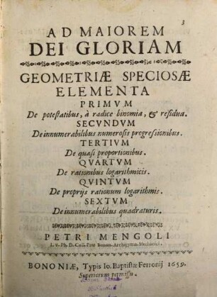 Geometriae speciosae Elementa