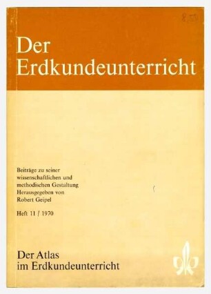 Der Erdkundeunterricht