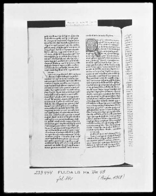 Innozenz 3, Scripta varia und anderes — Initiale Q, Folio 34verso