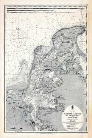 74 Ost-See, N.W.Küste von Rügen mit den Einsegelungen nach Stralsund