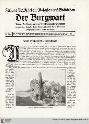 20: Fünf Burgen Alt-Livlands, [1]