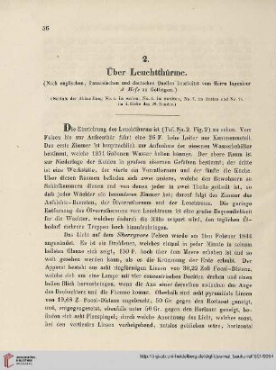 30: Über Leuchtthürme, [5] : (nach englischen, französischen und deutschen Quellen bearbeitet)