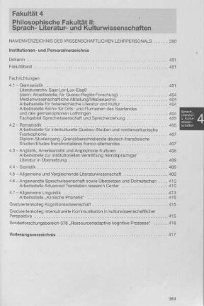Philosophische Fakultät II: Sprach- Literatur- und Kulturwissenschaften