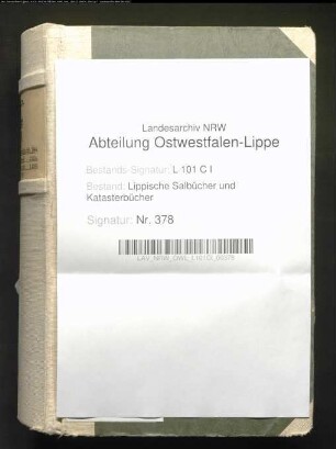 Salbuch des Amtes Brake von 1821, Bd. 2