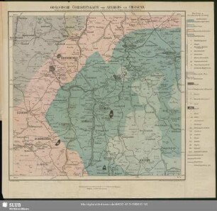 Geologische Übersichtskarte von Annaberg und Umgegend