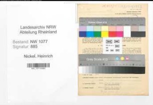 Entnazifizierung Heinrich Nickel , geb. 16.02.1921 (Polizist)